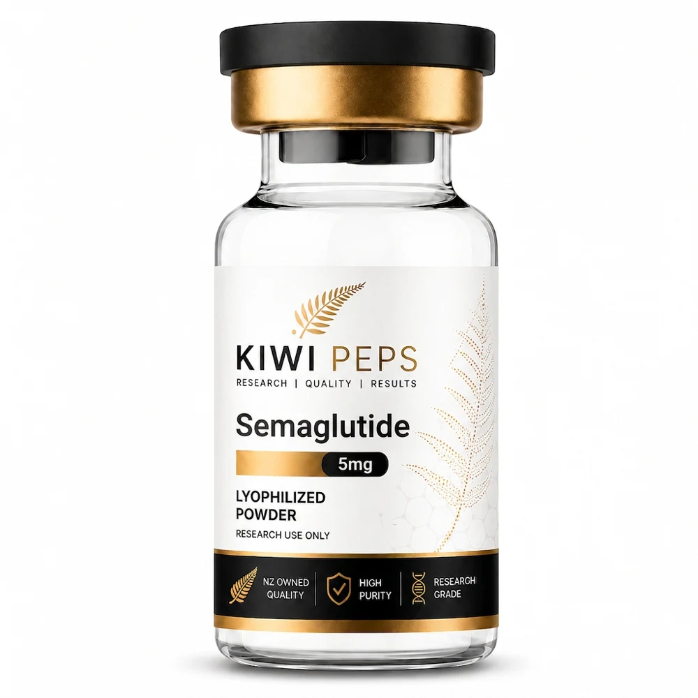 Semaglutide 99.09% HPLC-MS verified lyophilised research vial — Kiwi Peps NZ